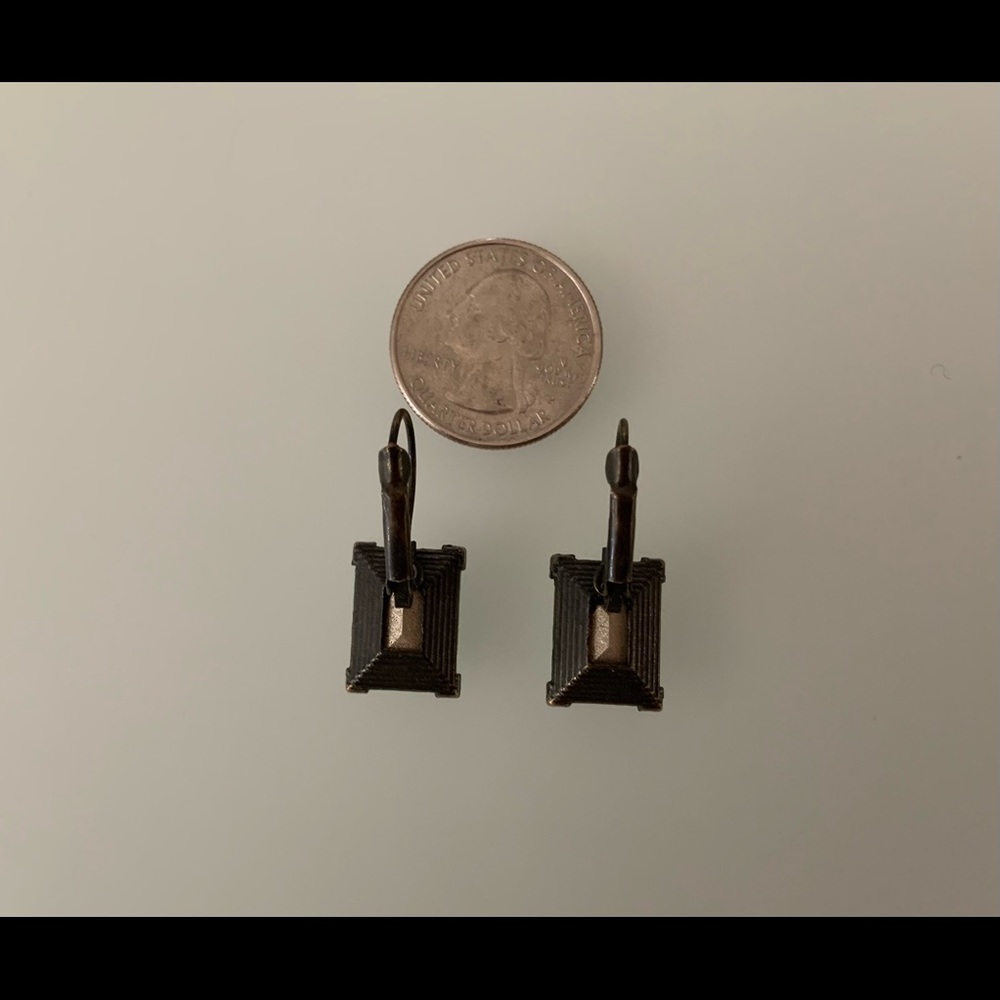Sweet Lola Pacific Opal Art Deco Earrings - Picture 2 of 2